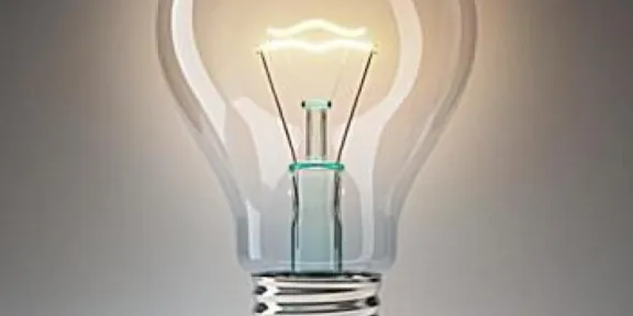 photo of a lightbulb