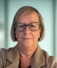 Morag McDonald, our Business Operations Team Leader, lady with bobbed light hair and glasses
